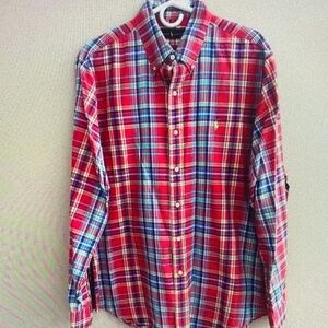 Polo Ralph Lauren Red and Blue Plaid Shirt
